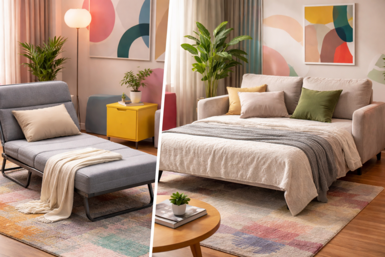 Folding Chair vs Sofa Bed for small spaces