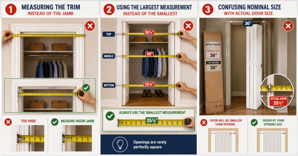 3 measuring mistakes that make you return the door