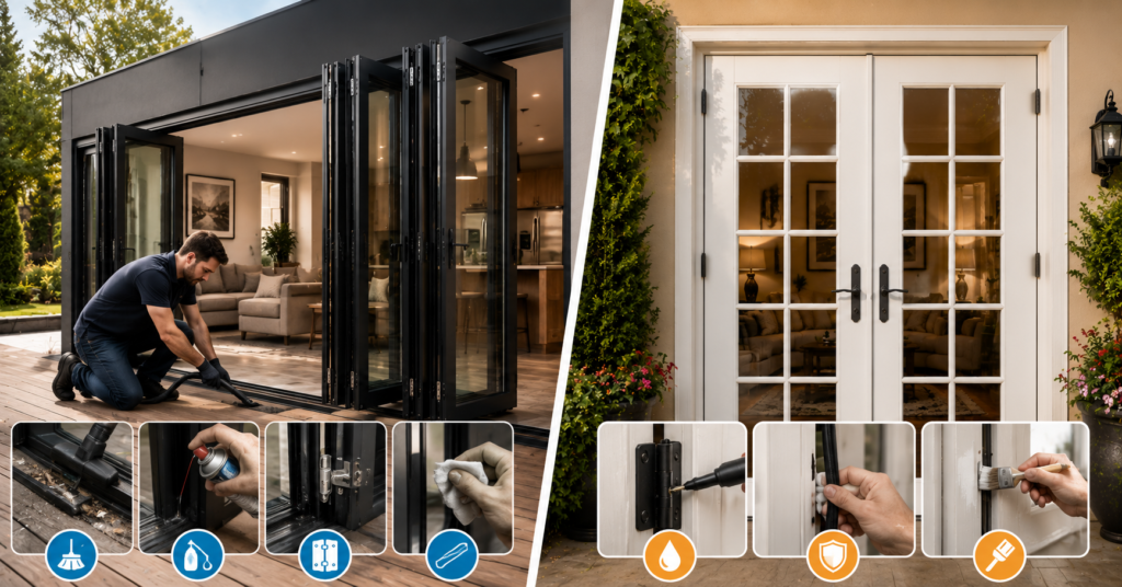 maintenance which door is easier to live with