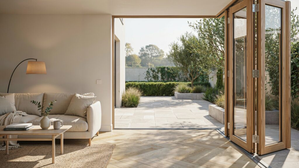 natural wood tone finish