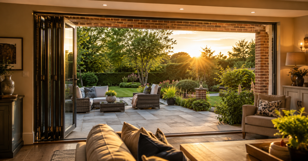 what you get when replacing patio doors with bifold doors