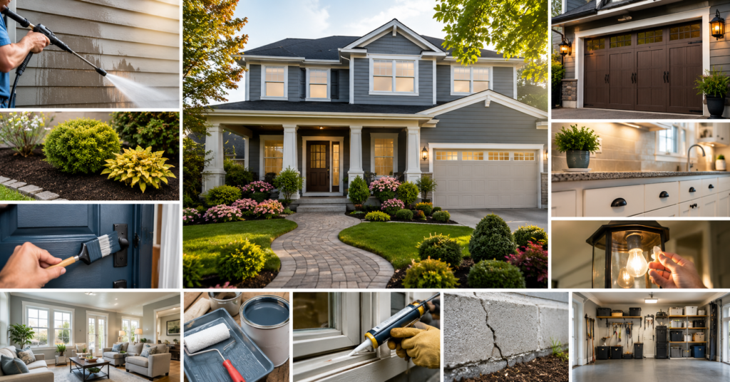Cheap ways to increase home value with affordable curb appeal and home improvement upgrades before selling a house