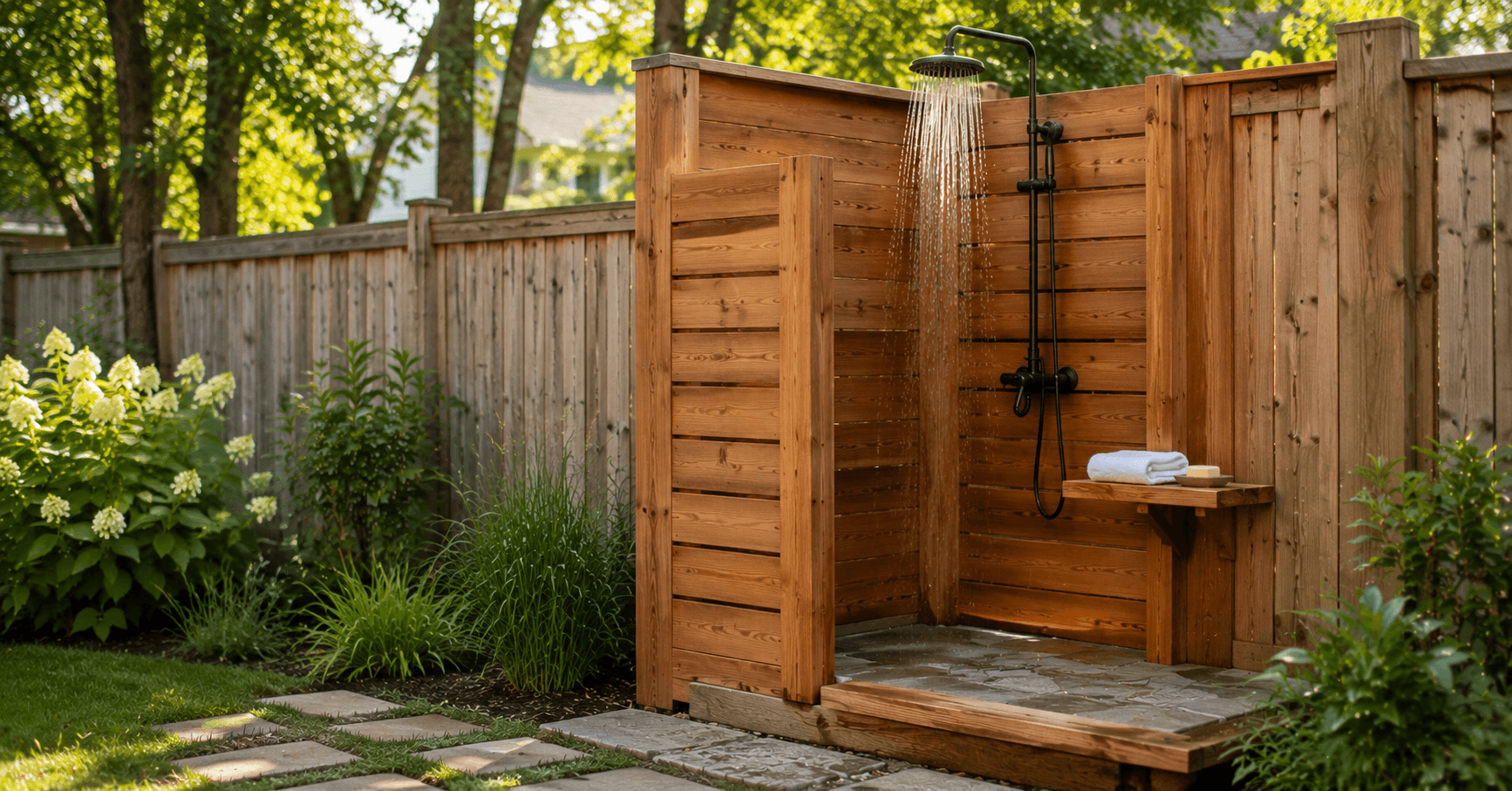 DIY Outdoor Shower: 10 Steps to an Easy, Affordable Build