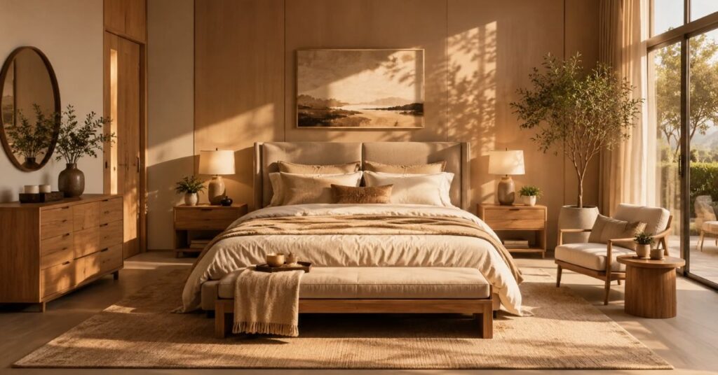 bedroom tan ideas