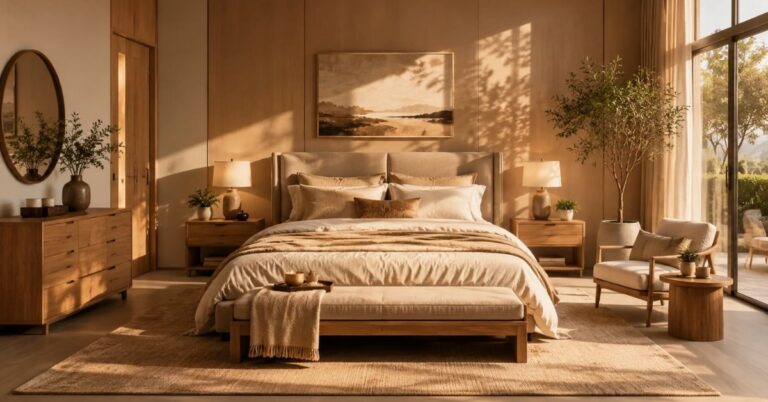 bedroom tan ideas