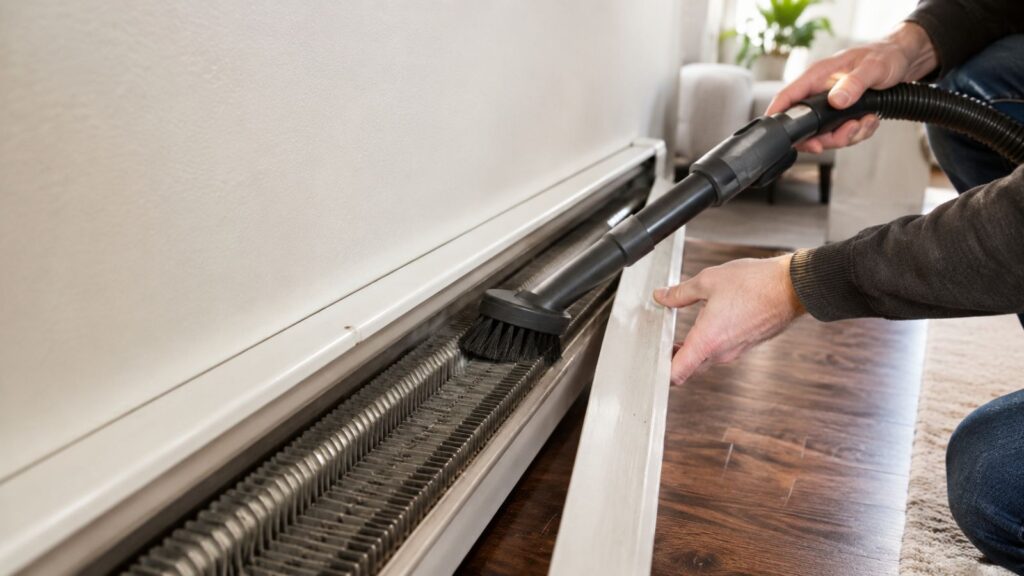 how to clean baseboard heaters