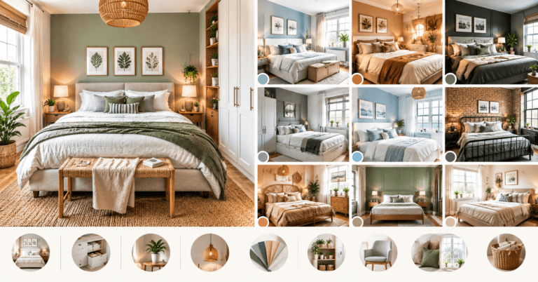 Bedroom Styles for Small Rooms, with stylish space-saving furniture, natural light, and modern decor