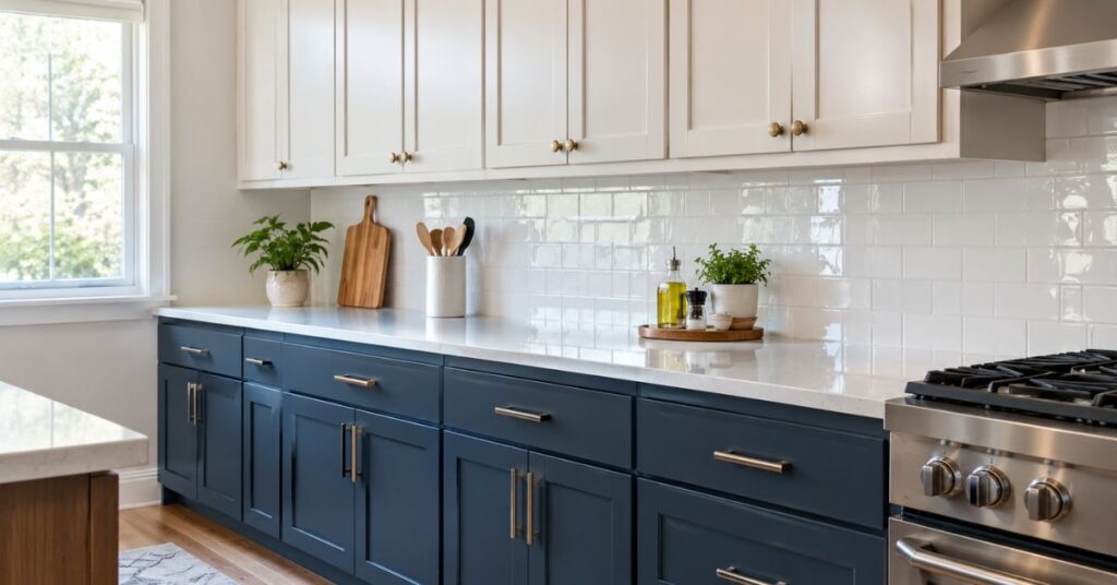 upper cabinet standard depth in a modern kitchen